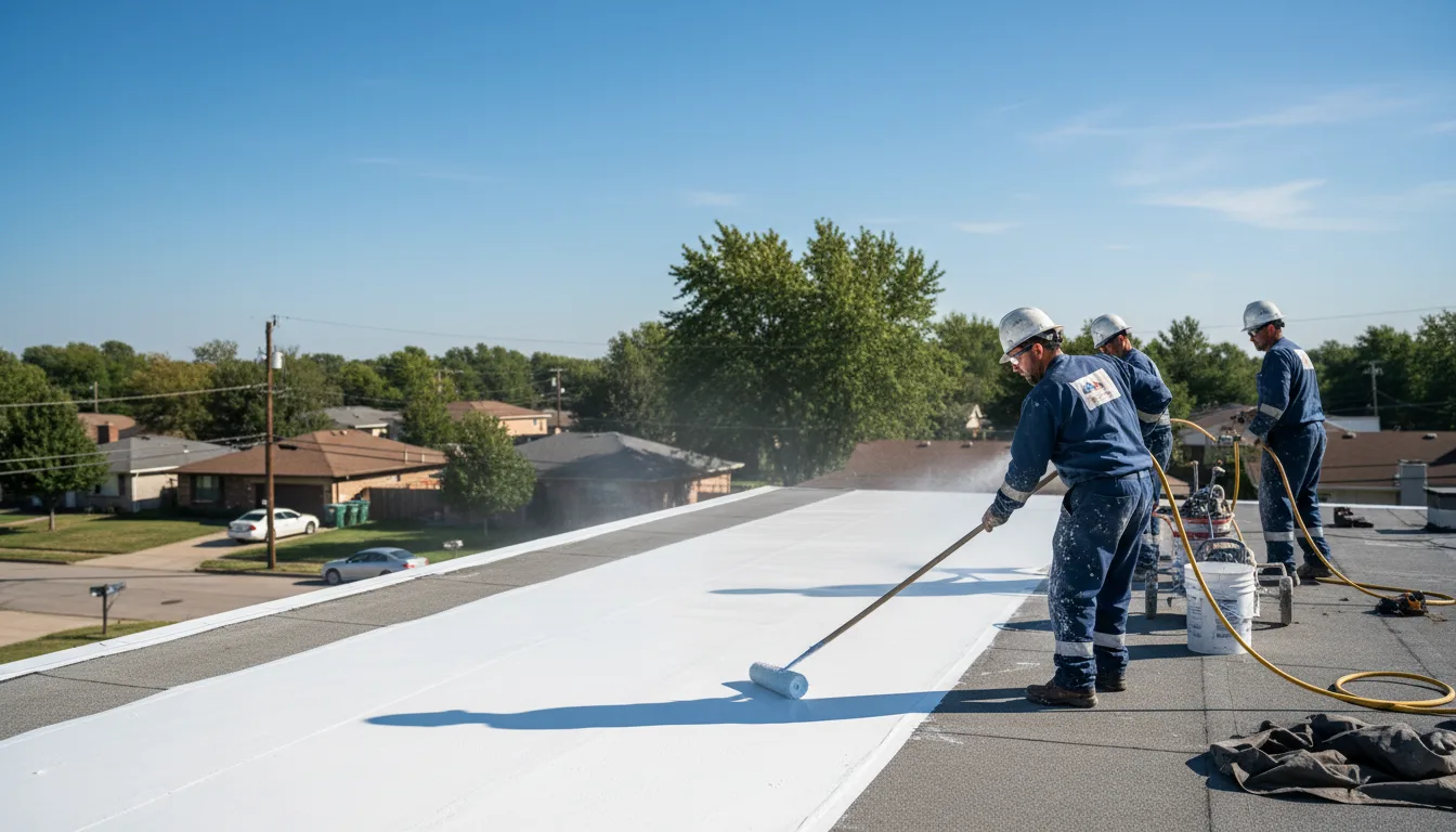 Commercial roof coating in Charlton, MA near me